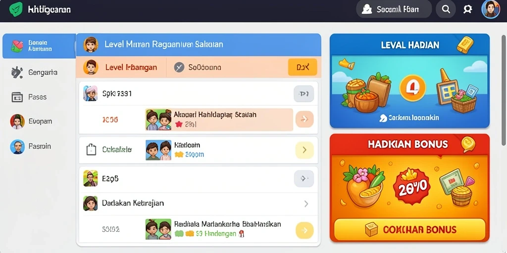 Fitur sosial untuk berinteraksi dengan pemain lain.