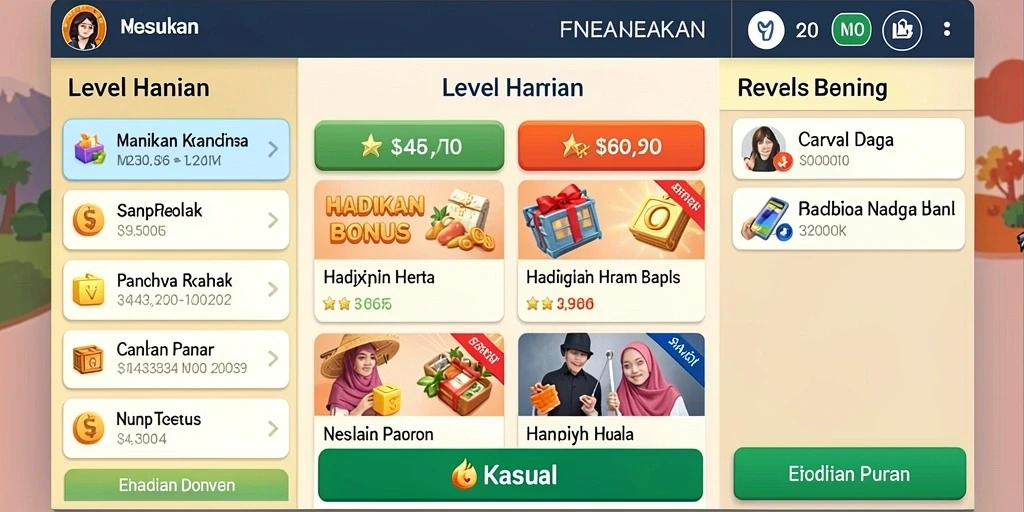 Fitur sosial untuk berinteraksi dengan pemain lain.
